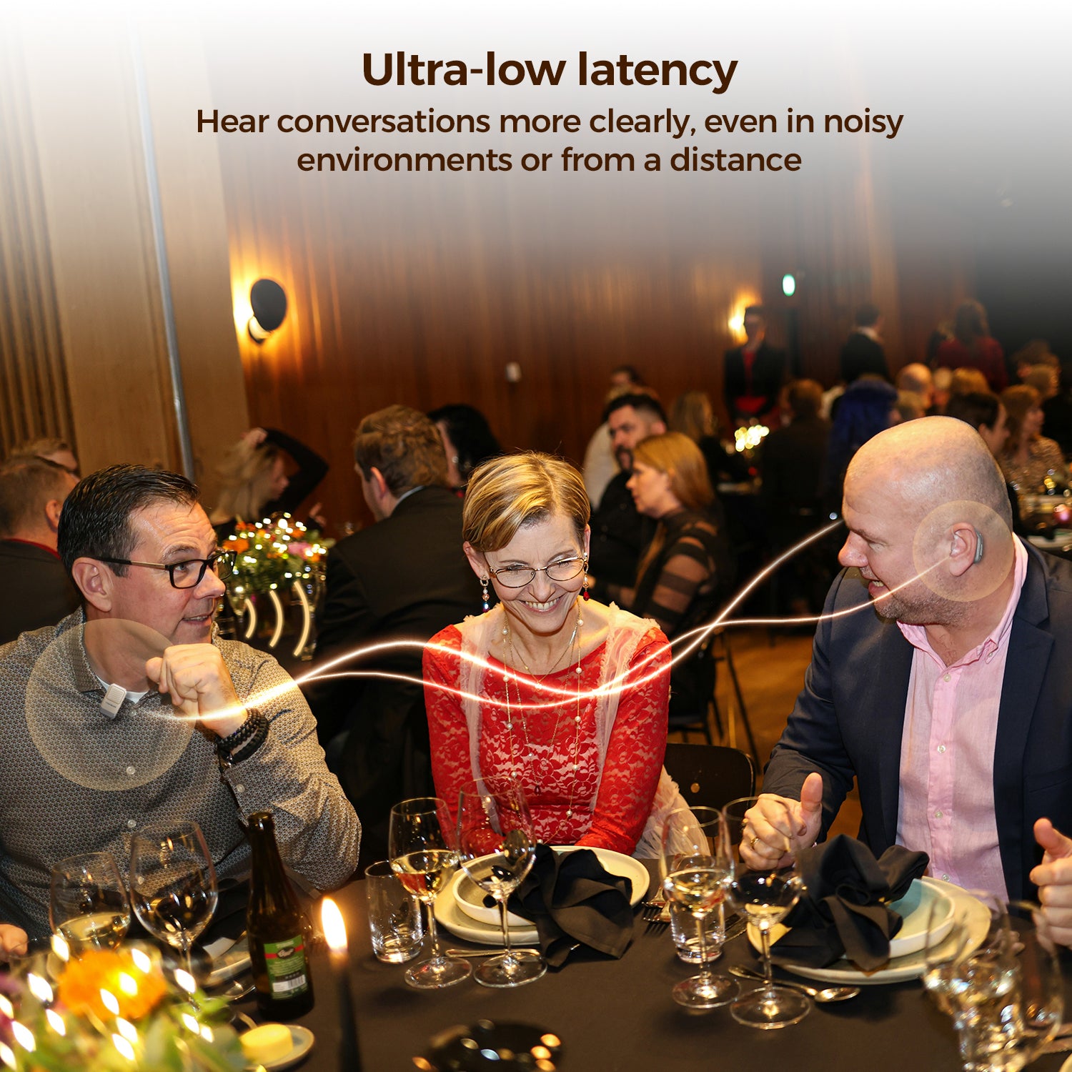 use SmartMic in the noisy restaurant