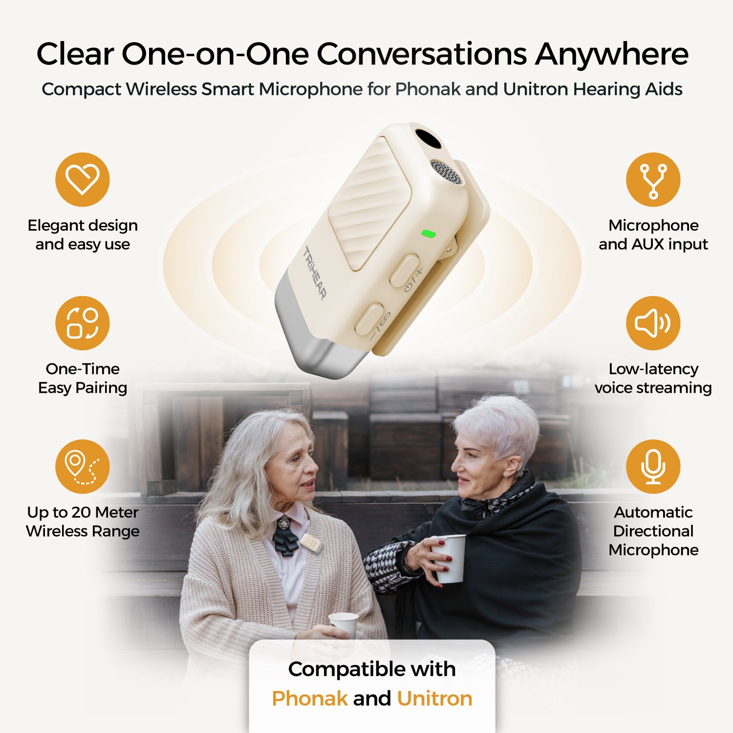 SmartMic clear one-on-one conversations anywhere